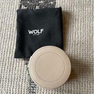 WOLF 1834 Sophia Leather Mini Zip Case - light Pink